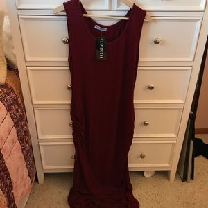 NWT Wine Red Maxi Dress